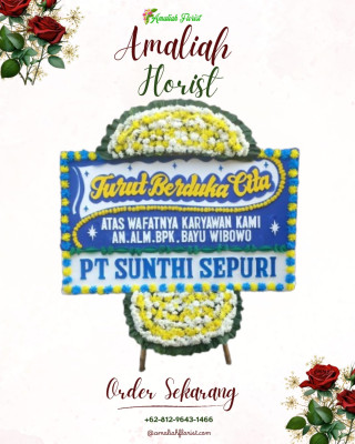 Papan Bunga Duka di Polokarto