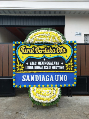 Papan Bunga Duka di Polokarto
